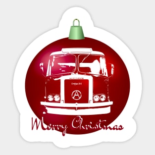 Atkinson Borderer British classic lorry monoblock Christmas ball special edition Sticker